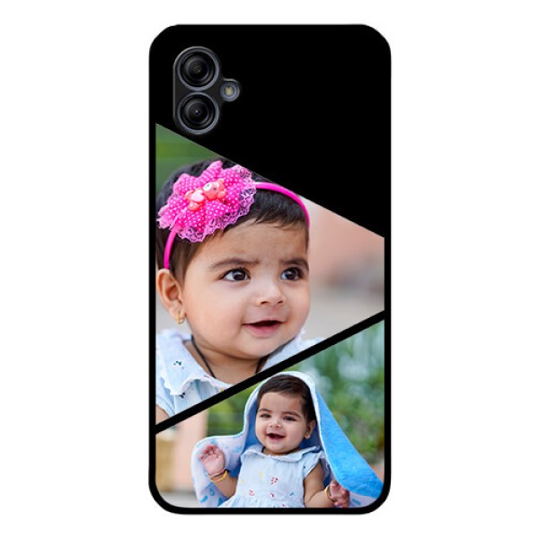 Galaxy M04 Custom Glass Phone Case - Semi Cut Design