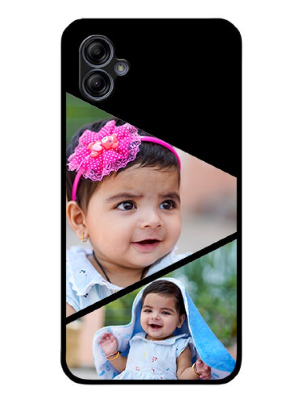 Custom Galaxy M04 Custom Glass Phone Case - Semi Cut Design