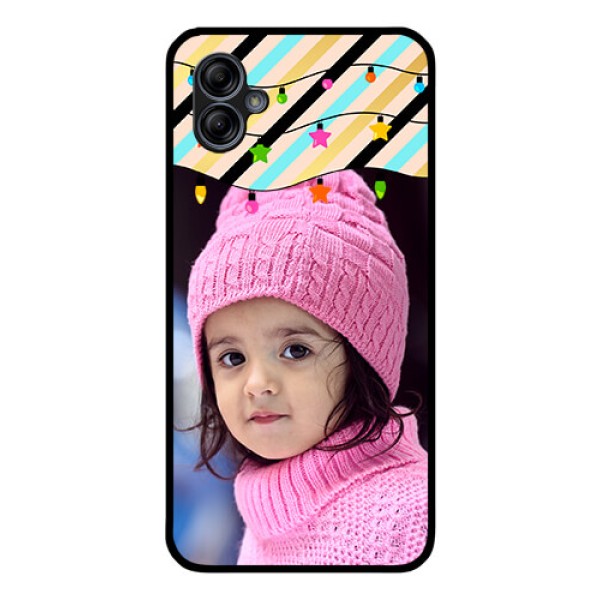 Galaxy M04 Custom Glass Mobile Case - Lights Hanging Design