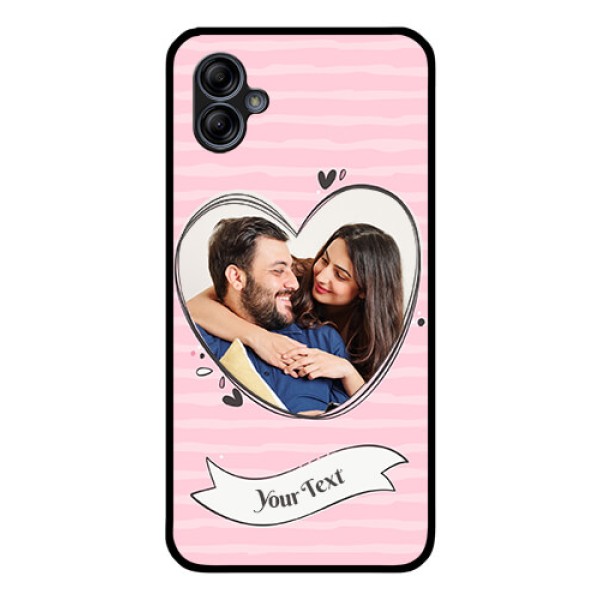 Galaxy M04 Custom Glass Phone Case - Vintage Heart Design