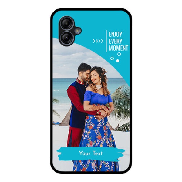 Galaxy M04 Custom Glass Mobile Case - Happy Moment Design