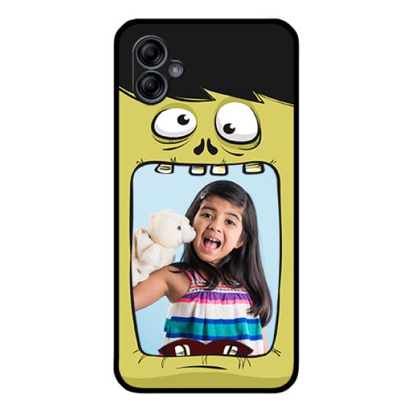 Galaxy M04 Personalized Glass Phone Case - Cartoon monster back case Design Galaxy M04 Personalized Glass Phone Case - Cartoon monster back case Design