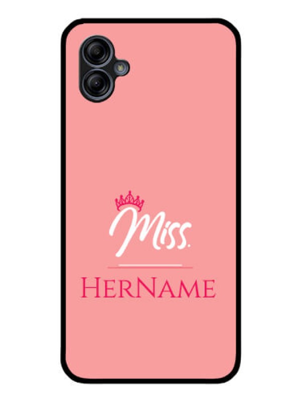 Custom Galaxy M04 Custom Glass Phone Case Mrs with Name