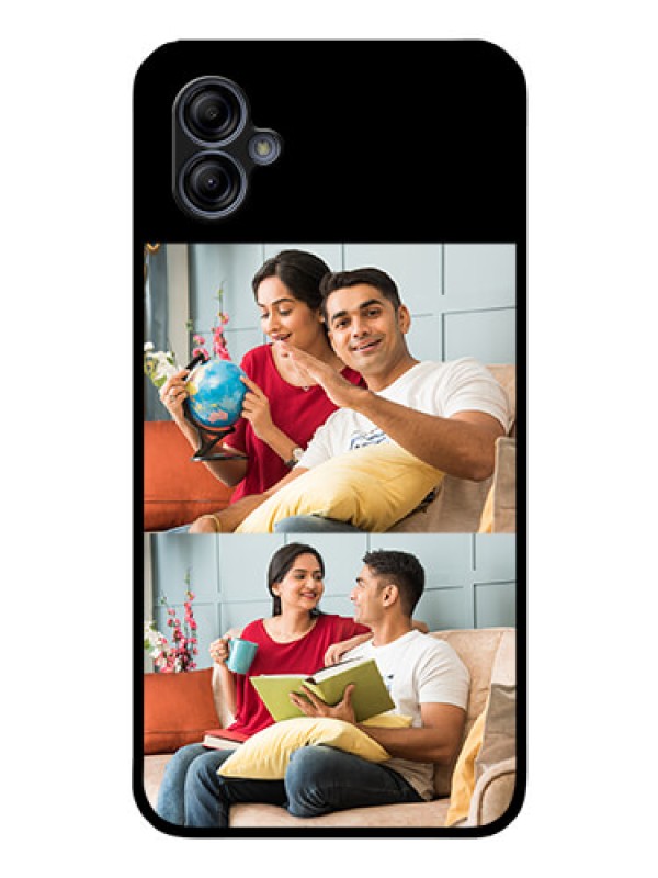 Custom Galaxy M04 2 Images on Glass Phone Cover