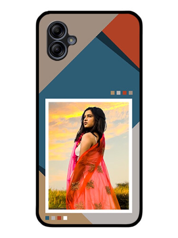 Custom Galaxy M04 Personalized Glass Phone Case - Retro color pallet Design