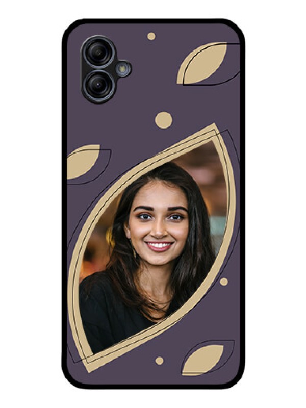 Custom Galaxy M04 Custom Glass Mobile Case - Falling Leaf Design