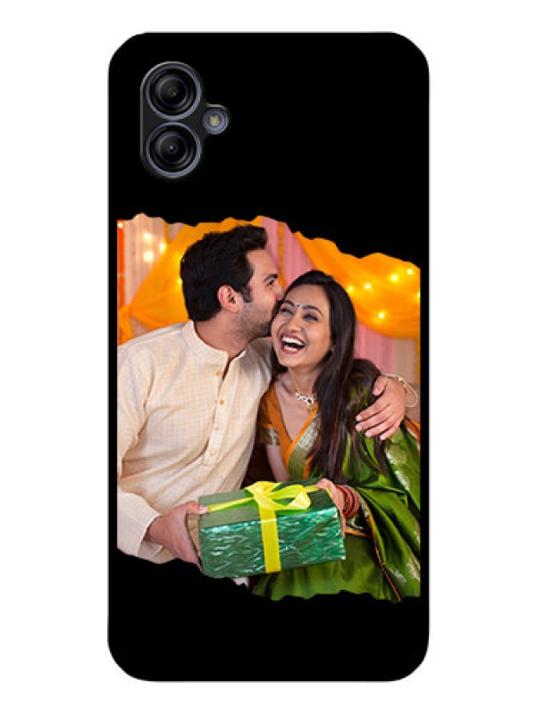 Custom Galaxy M04 Custom Glass Phone Case - Tear-off Design