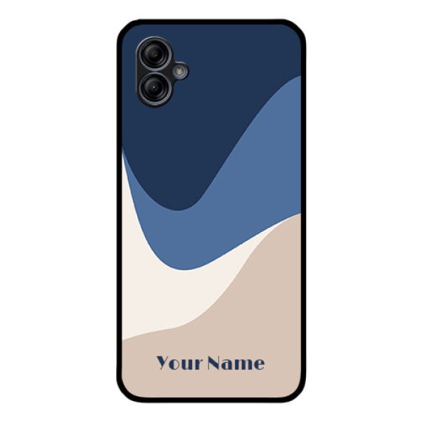 Galaxy M04 Custom Glass Phone Case - Abstract Drip Art Design