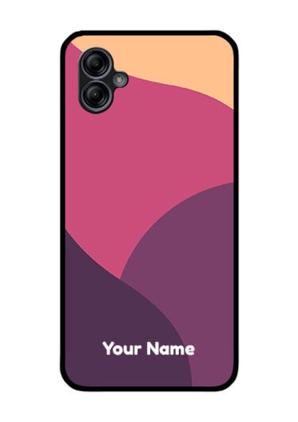 Galaxy M04 Custom Glass Phone Case - Mixed Multi-colour abstract art Design