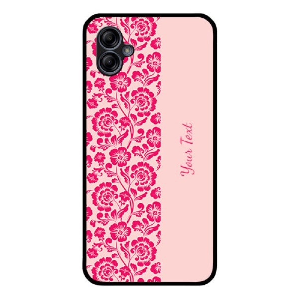 Galaxy M04 Custom Glass Phone Case - Attractive Floral Pattern Design Galaxy M04 Custom Glass Phone Case - Attractive Floral Pattern Design