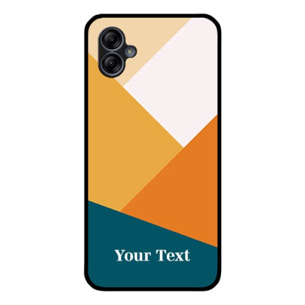 Galaxy M04 Personalized Glass Phone Case - Stacked Multi-colour Design Galaxy M04 Personalized Glass Phone Case - Stacked Multi-colour Design