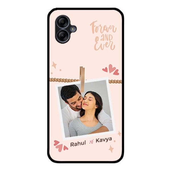 Galaxy M04 Custom Glass Phone Case - Forever and ever love Design