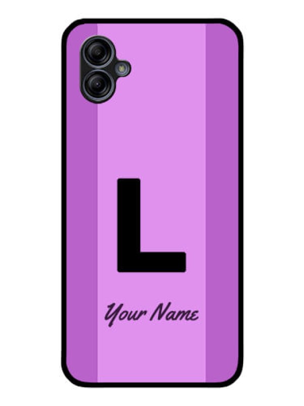 Custom Galaxy M04 Custom Glass Phone Case - Tricolor custom text Design