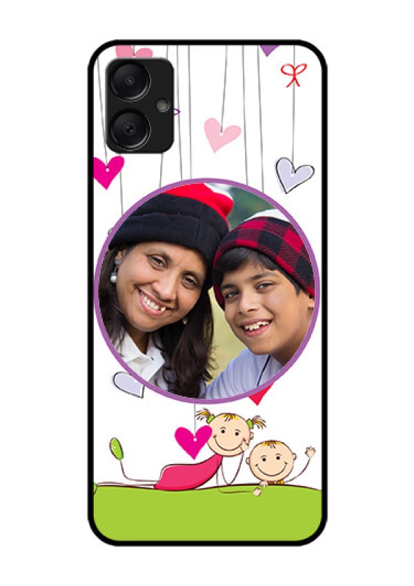 Galaxy M05 Custom Glass Phone Case - Cute Kids Phone Case Design