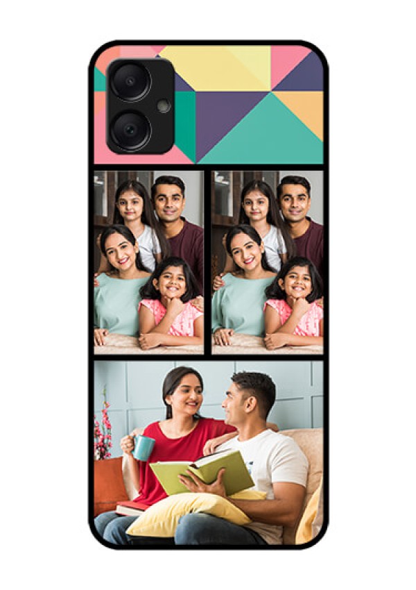Galaxy M05 Custom Glass Phone Case - Bulk Pic Upload Design