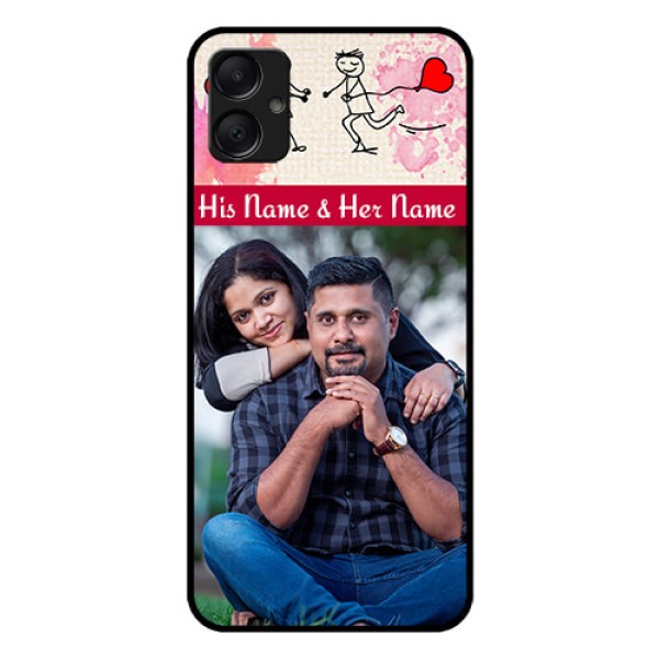 Galaxy M05 Custom Glass Phone Case - You And Me Case Design Galaxy M05 Custom Glass Phone Case - You And Me Case Design