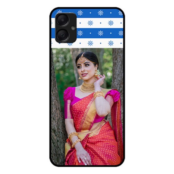Galaxy M05 Custom Glass Phone Case - Snow Pattern Design