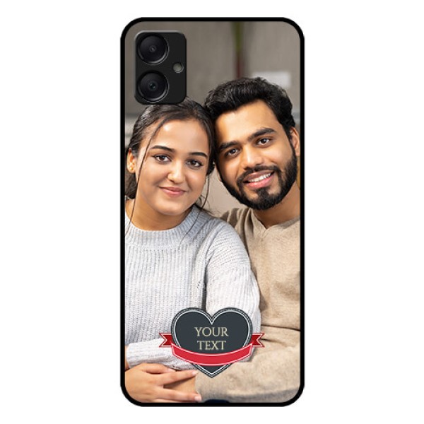 Galaxy M05 Custom Glass Phone Case - Just Married Couple Design