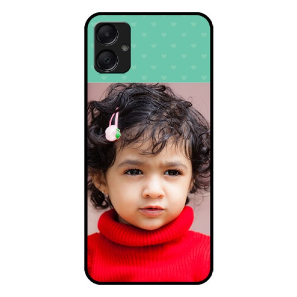 Galaxy M05 Custom Glass Phone Case - Lovers Picture Design