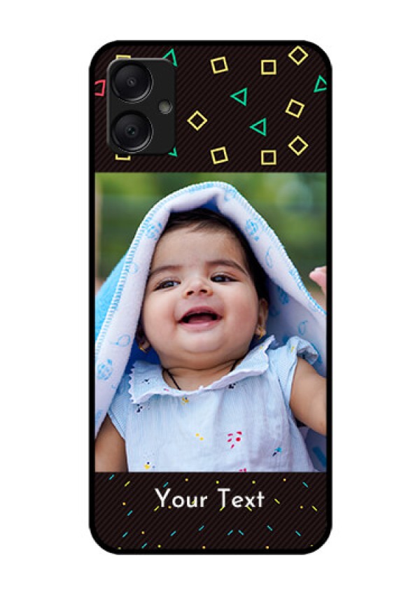 Galaxy M05 Custom Glass Phone Case - With Confetti Birthday Design