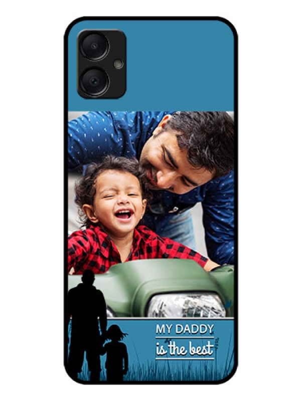 Custom Galaxy M05 Custom Glass Phone Case - Best Dad Design
