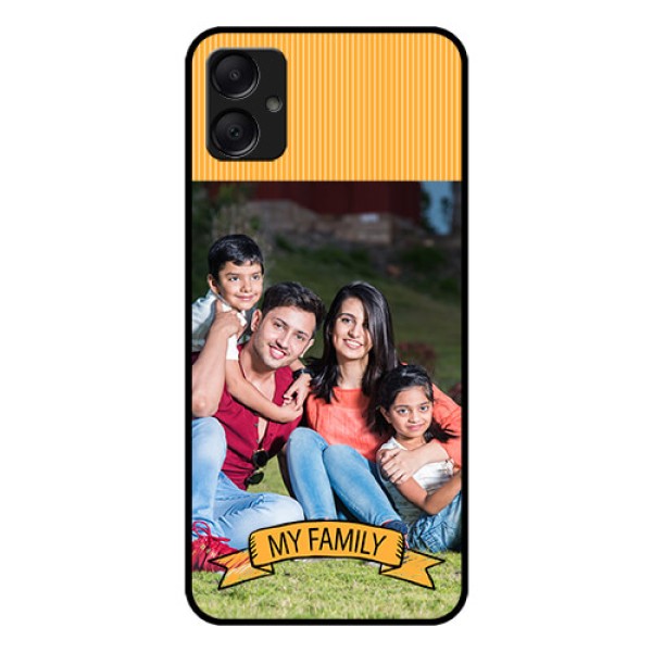 Galaxy M05 Custom Glass Phone Case - My Family Design