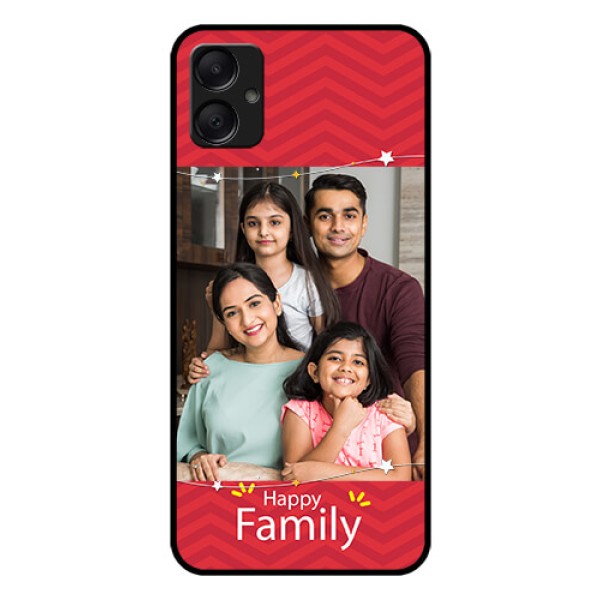 Galaxy M05 Custom Glass Phone Case - Happy Family Design