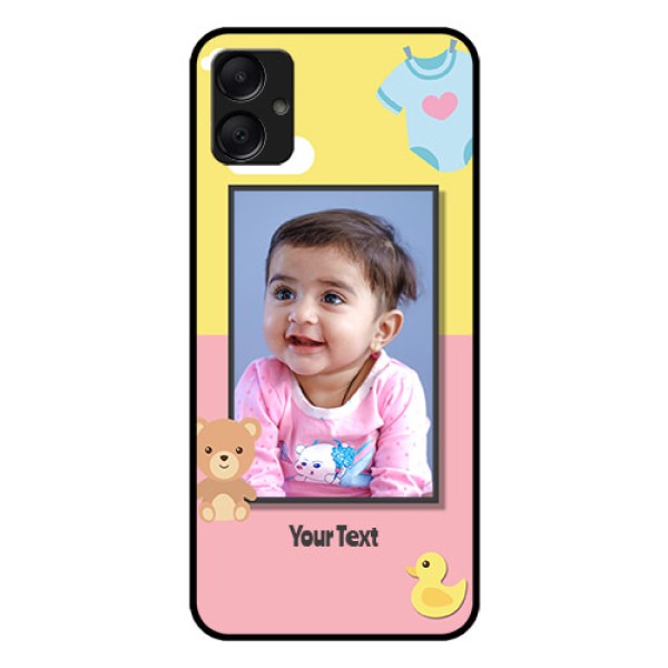 Galaxy M05 Custom Glass Phone Case - Kids 2 Color Design