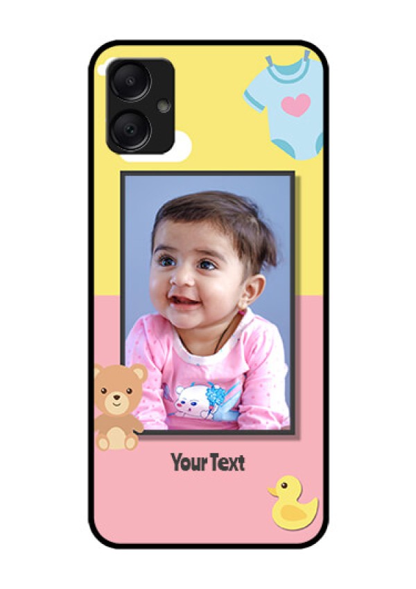 Galaxy M05 Custom Glass Phone Case - Kids 2 Color Design