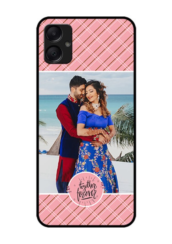 Galaxy M05 Custom Glass Phone Case - Together Forever Design