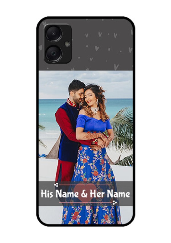 Galaxy M05 Custom Glass Phone Case - Buy Love Design With Photo Online