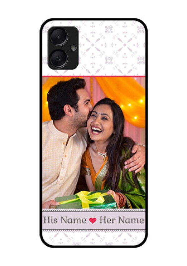 Galaxy M05 Custom Glass Phone Case - With Photo And Ethnic Design