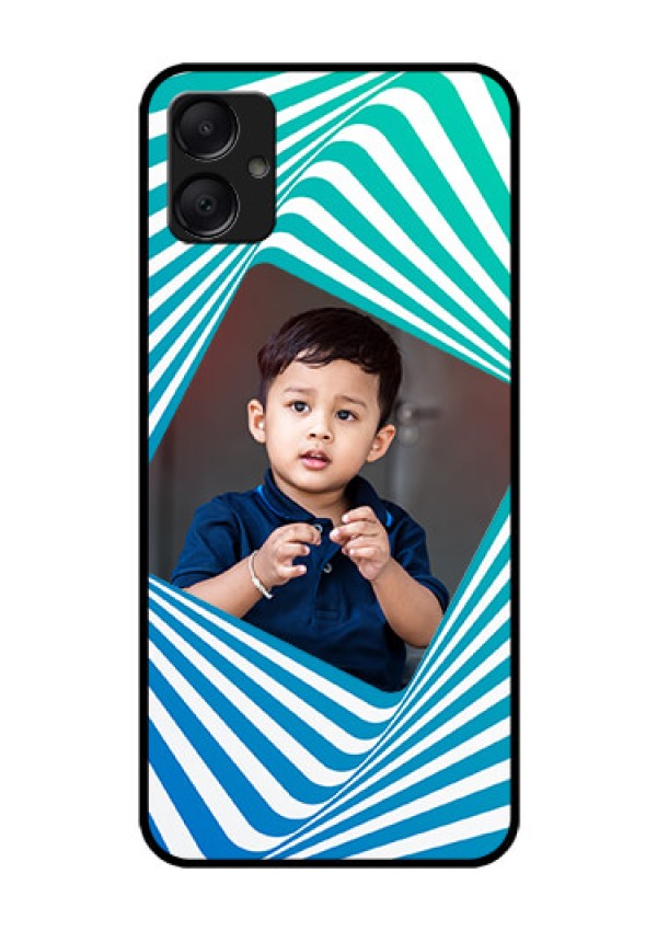 Galaxy M05 Custom Glass Phone Case - Abstract Spiral Design