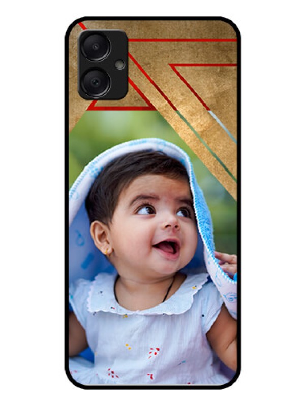 Custom Galaxy M05 Custom Glass Phone Case - Gradient Abstract Texture Design