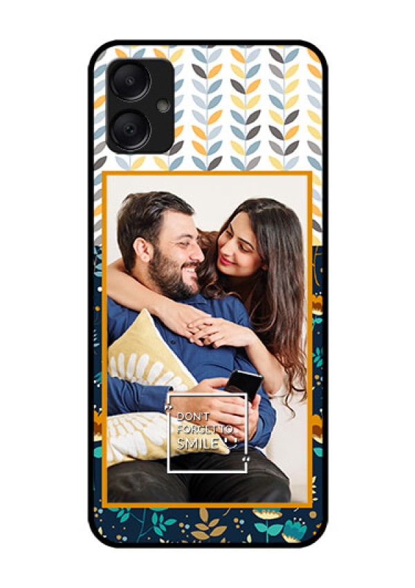 Galaxy M05 Custom Glass Phone Case - Pattern Design