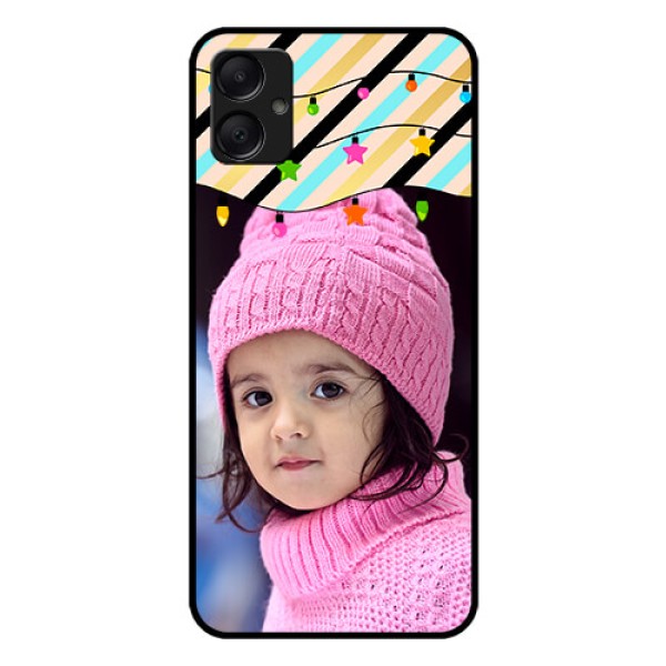 Galaxy M05 Custom Glass Phone Case - Lights Hanging Design