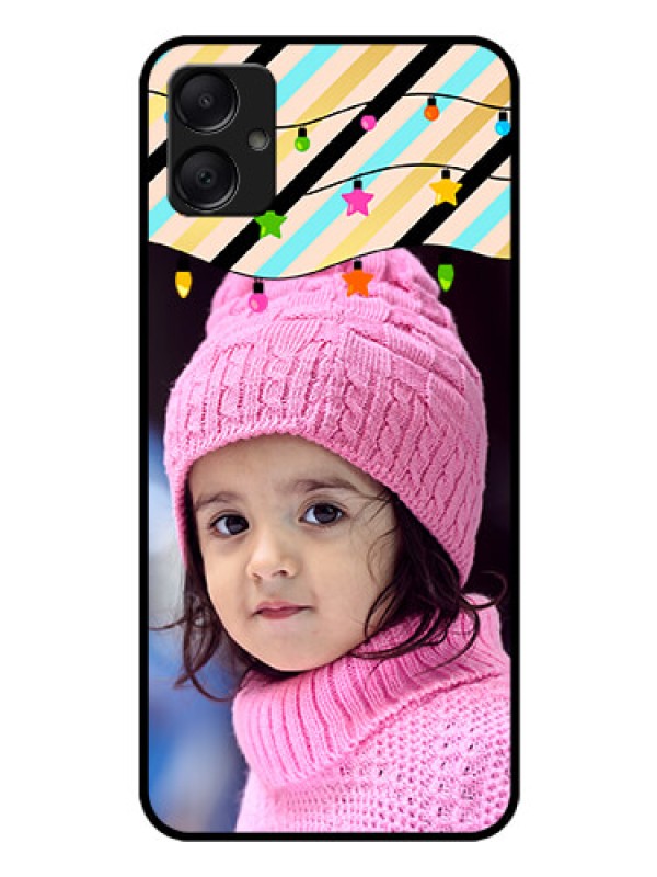 Custom Galaxy M05 Custom Glass Phone Case - Lights Hanging Design