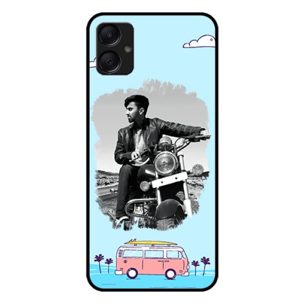 Galaxy M05 Custom Glass Phone Case - Travel and Adventure Design