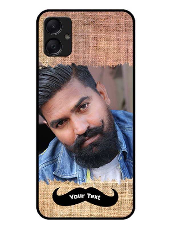 Custom Galaxy M05 Custom Glass Phone Case - With Texture Design