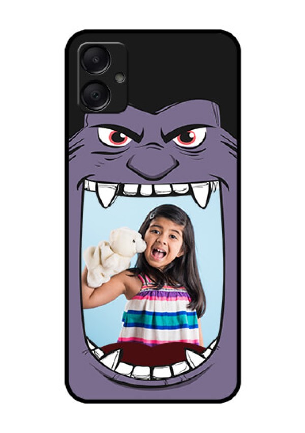 Galaxy M05 Custom Glass Phone Case - Angry Monster Design