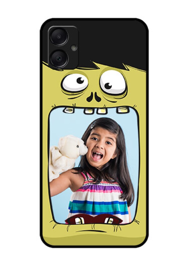 Galaxy M05 Custom Glass Phone Case - Cartoon Monster Back Case Design