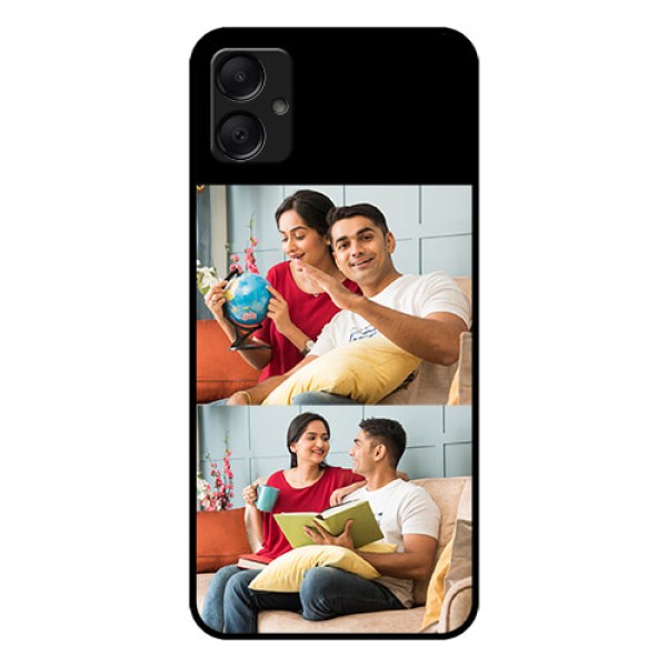 Galaxy M05 Custom Glass Phone Case - 2 Images Design