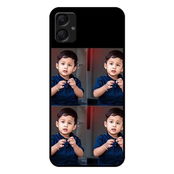 Galaxy M05 Custom Glass Phone Case - 4 Image Holder Design