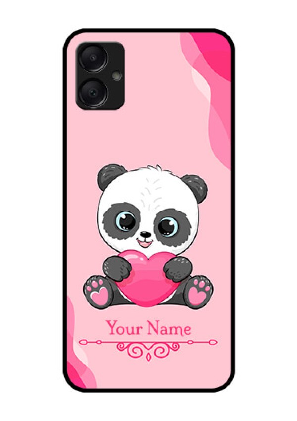 Galaxy M05 Custom Glass Phone Case - Cute Panda Design