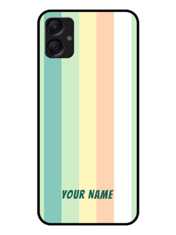 Custom Galaxy M05 Custom Glass Phone Case - Multi - Colour Stripes Design