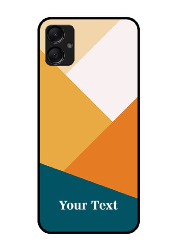 Galaxy M05 Custom Glass Phone Case - Stacked Multi - Colour Design