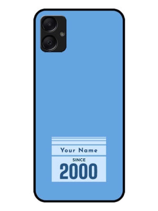 Custom Galaxy M05 Custom Glass Phone Case - Custom Year Of Birth Design