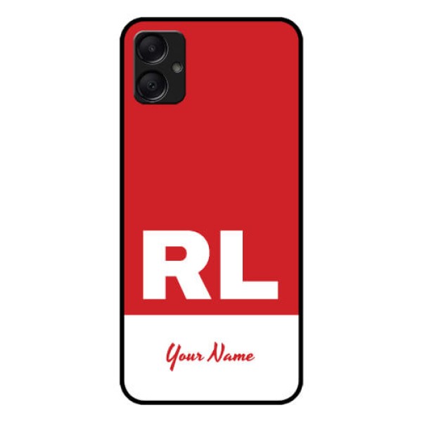 Galaxy M05 Custom Glass Phone Case - Dual Tone Custom Text Design Galaxy M05 Custom Glass Phone Case - Dual Tone Custom Text Design