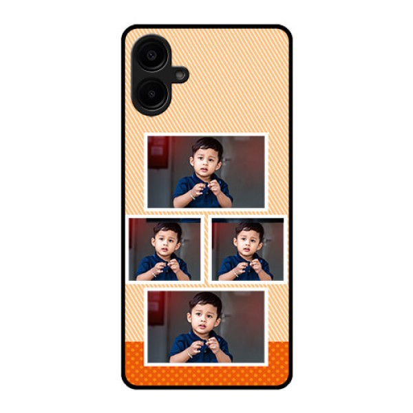 Galaxy M06 Custom Glass Phone Case - Bulk Photos Upload Design