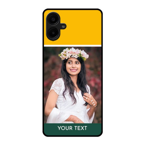 Galaxy M06 Custom Glass Phone Case - Love You Design